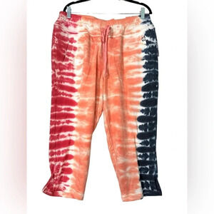🌴 LIVI Active Lane Bryant NWT French Terry tie dye joggers